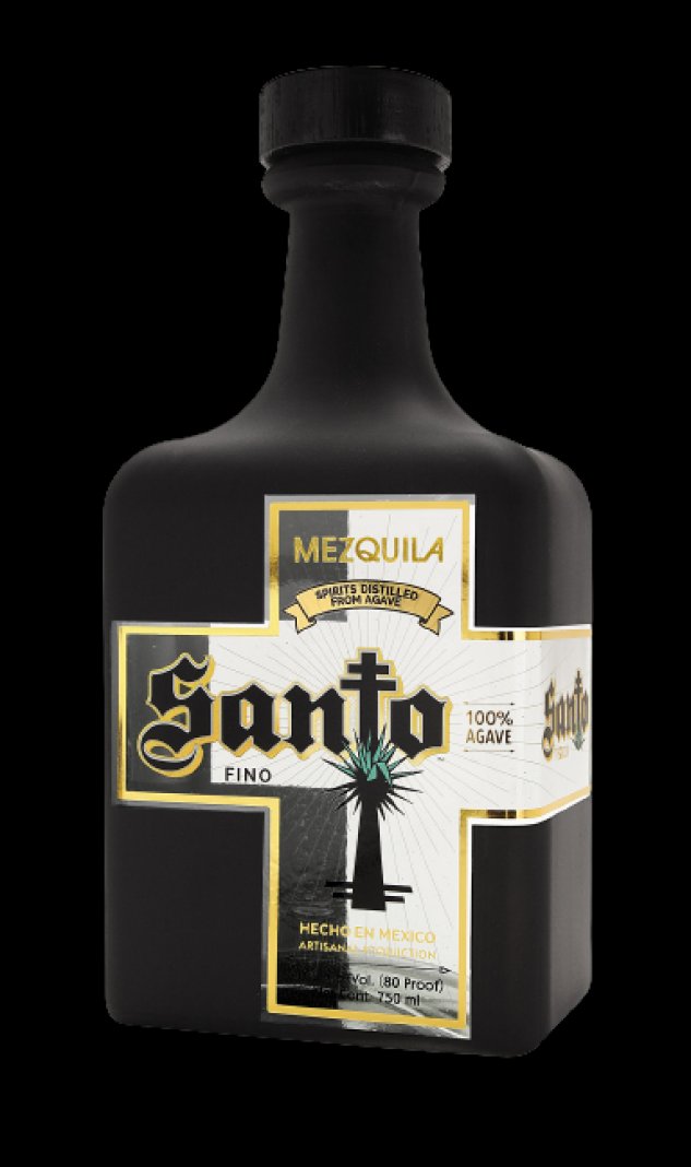 Bottle shot of santo mezquila