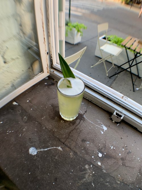 Drink Eucalyptus Fizz created by Julio Xoxocotla