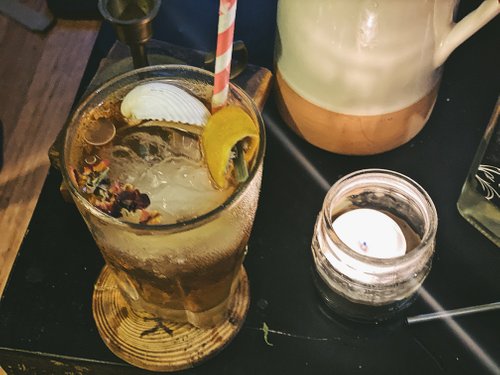 Drink "hiding in the garden" created by Jakob Kramer-Jensen