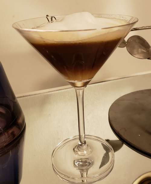 Drink Machiatto Martini created by Gina Kazimir
