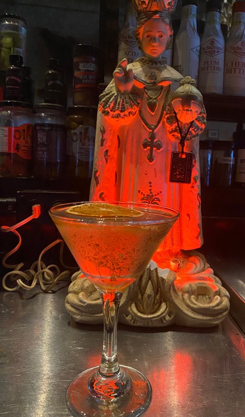 Drink Summer meets Fall-tini created by Devin Brackens