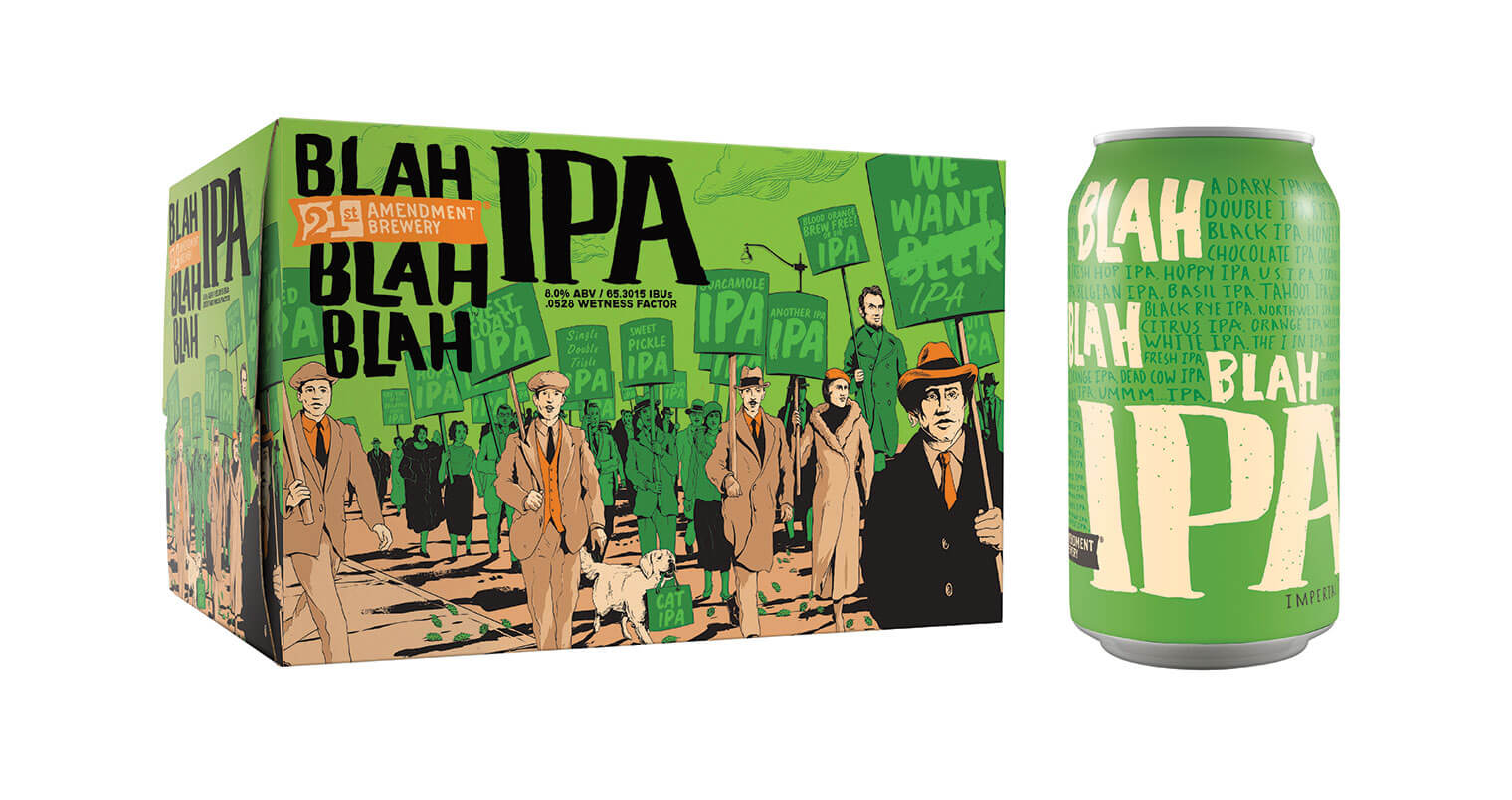 21st Amendment Brewery Launches Blah Blah Blah IPA, featured image