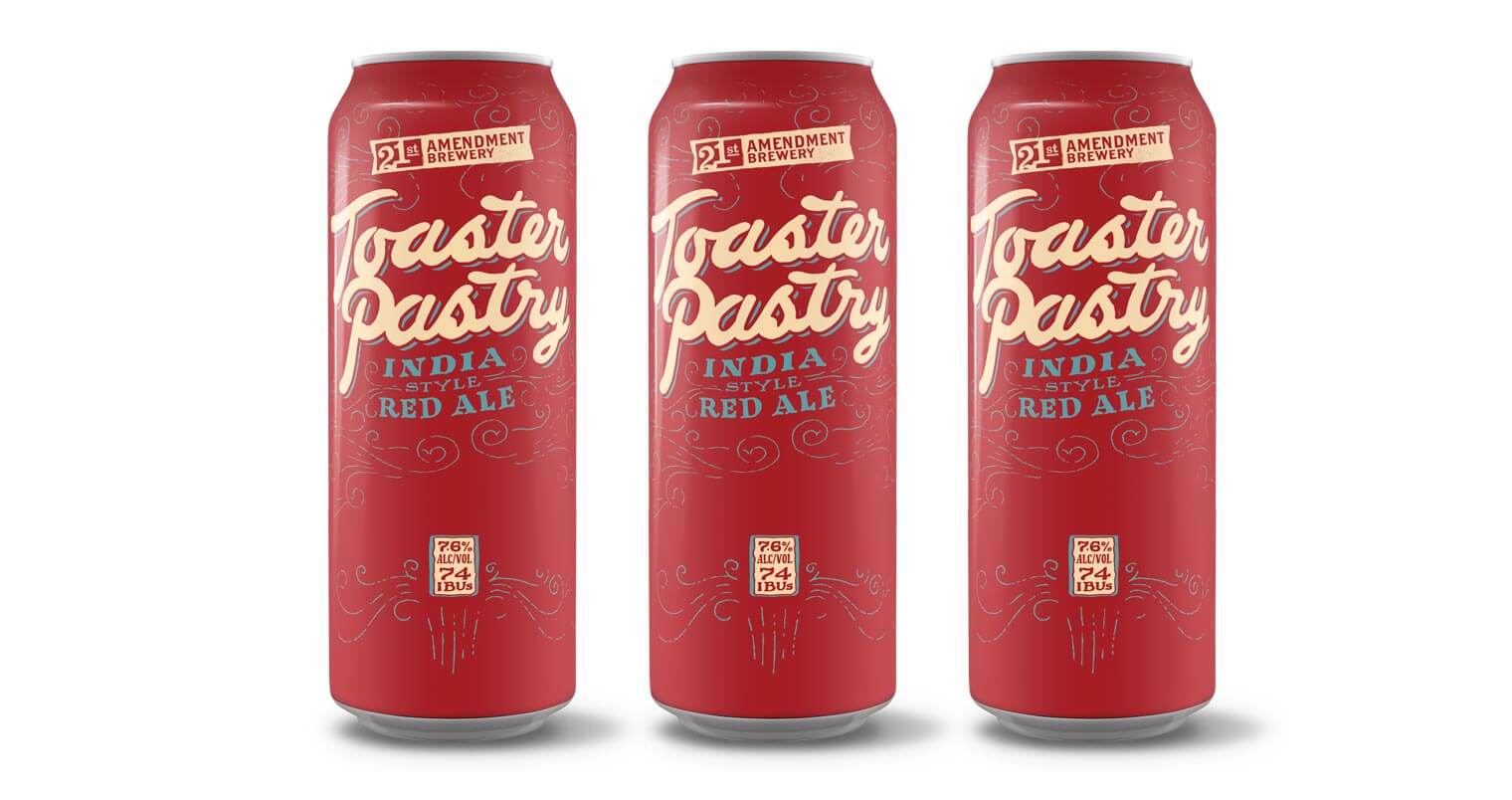 "Toaster Pastry" Indian Red Ale from 21st Amendment Brewery Unwraps