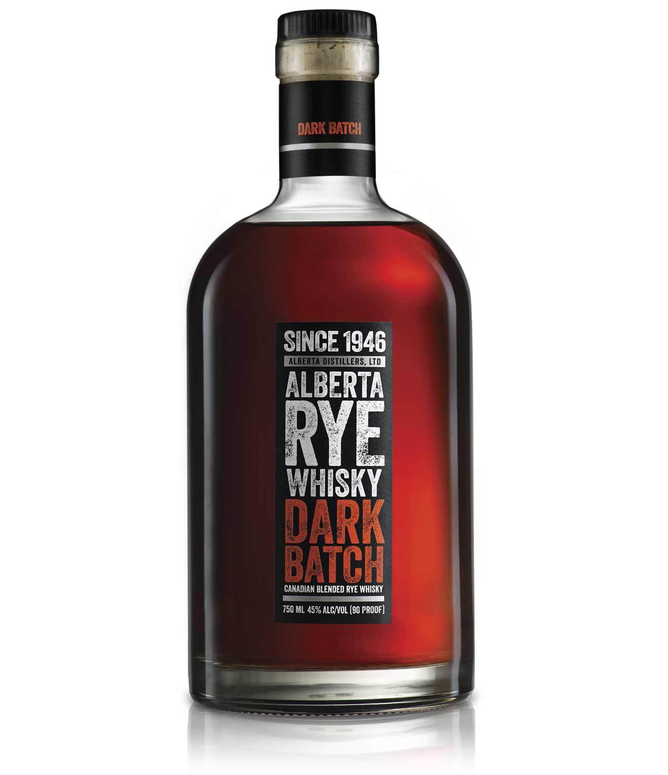 Alberta Rye Dark Batch is a rare high-end Canadian whisky that includes some American spirit