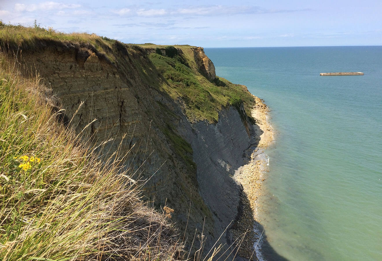 A Cliff along the coast of Normandy