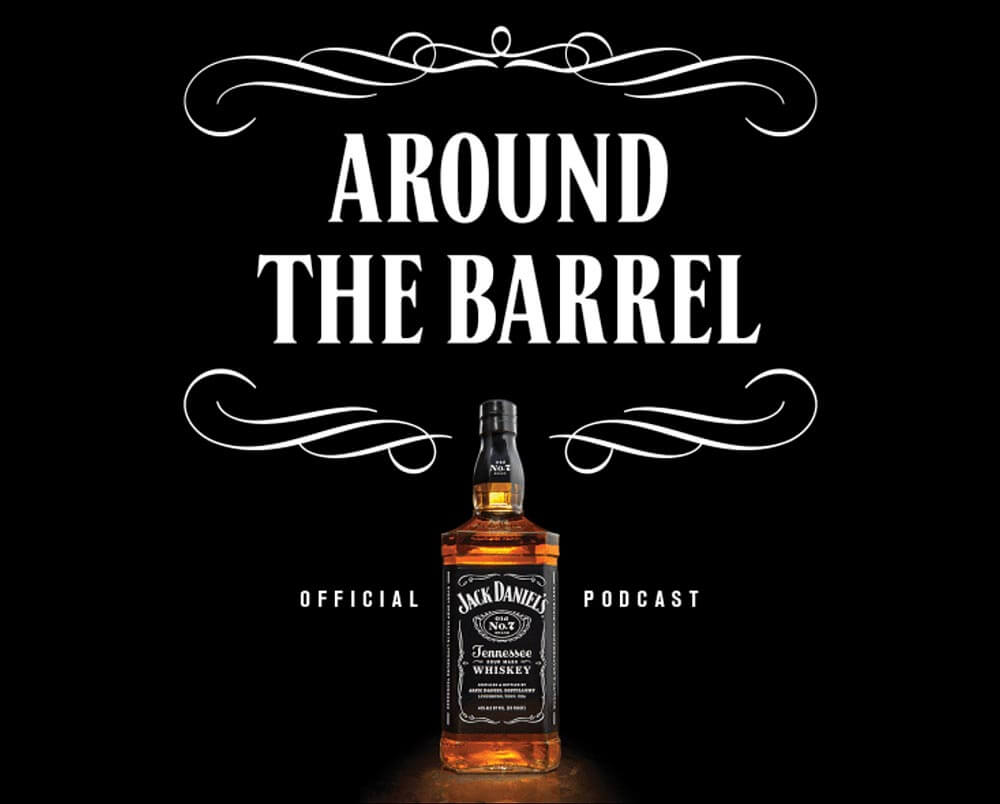 Around the Barrel with Jack Daniel’s, promo banner on black