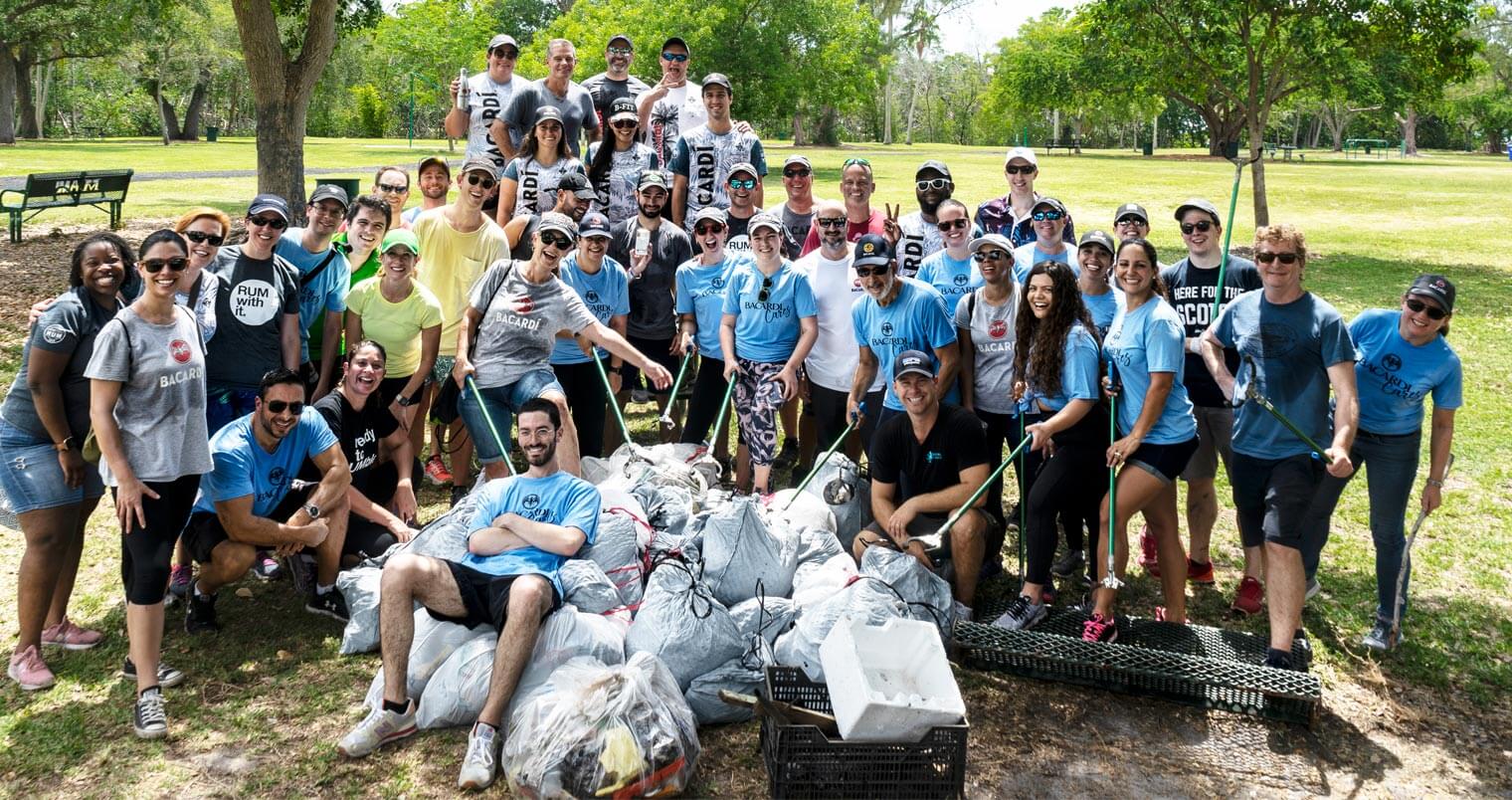 Bacardi CR Month Clean Up with Debri Free Oceans, group photo, featured image