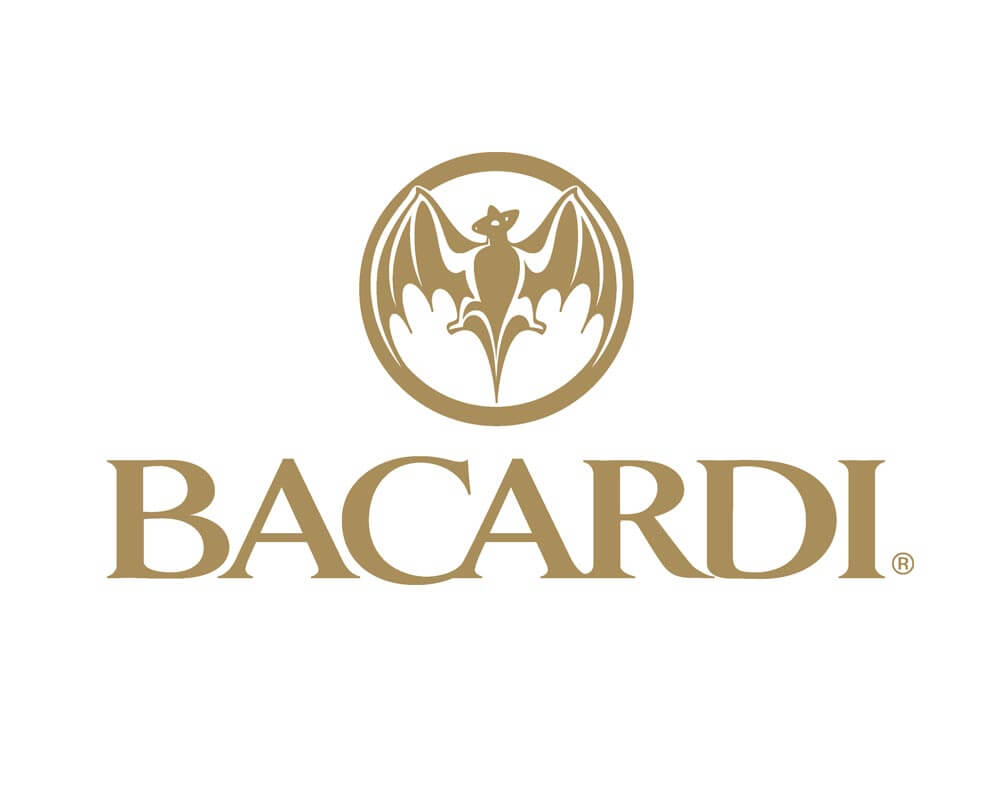 bacardi logo gold