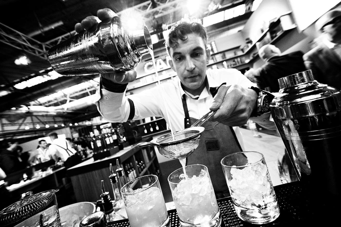Bar Convent Brooklyn, mixologist black and white