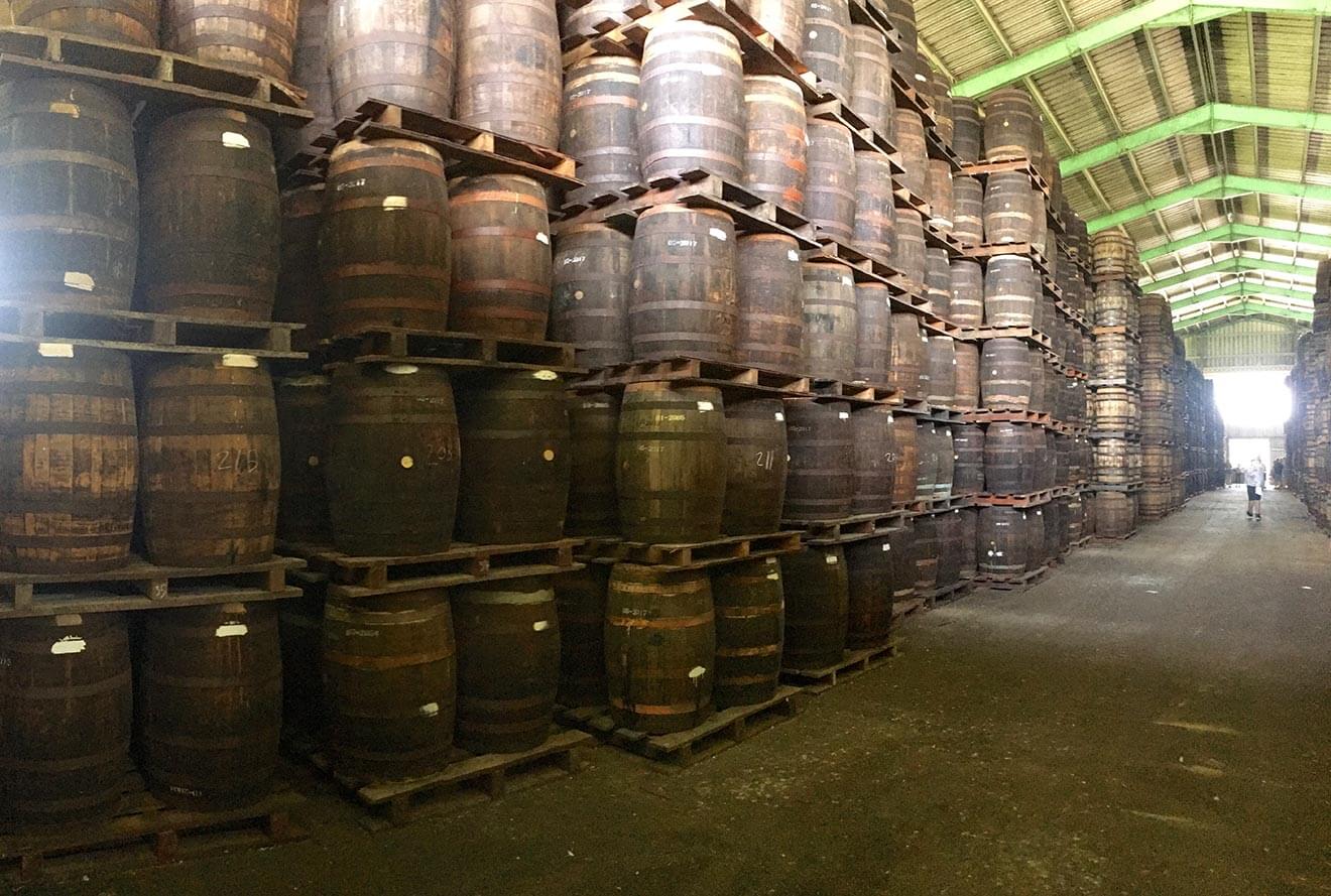 Barrel Aging at Foursquare Distillery