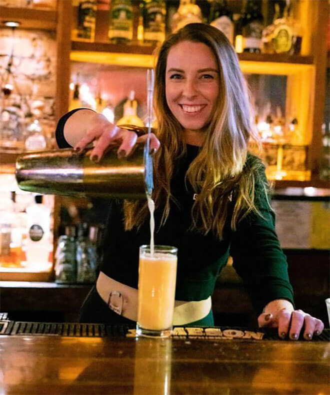 Bartender Heather Minnick