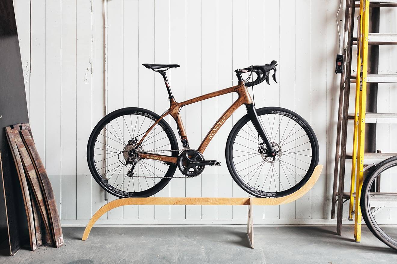 Bike On Stand in Renovo workshop