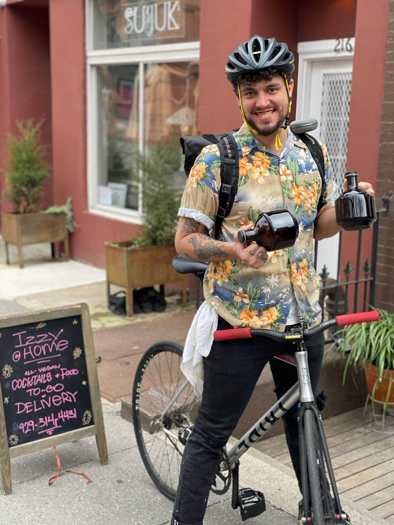 Biking Bartender Tom Roughton post