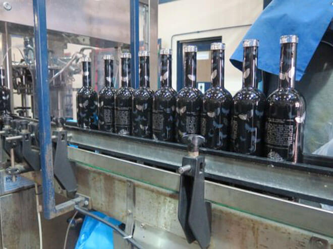 Black Moth Truffle Vodka Being Bottled