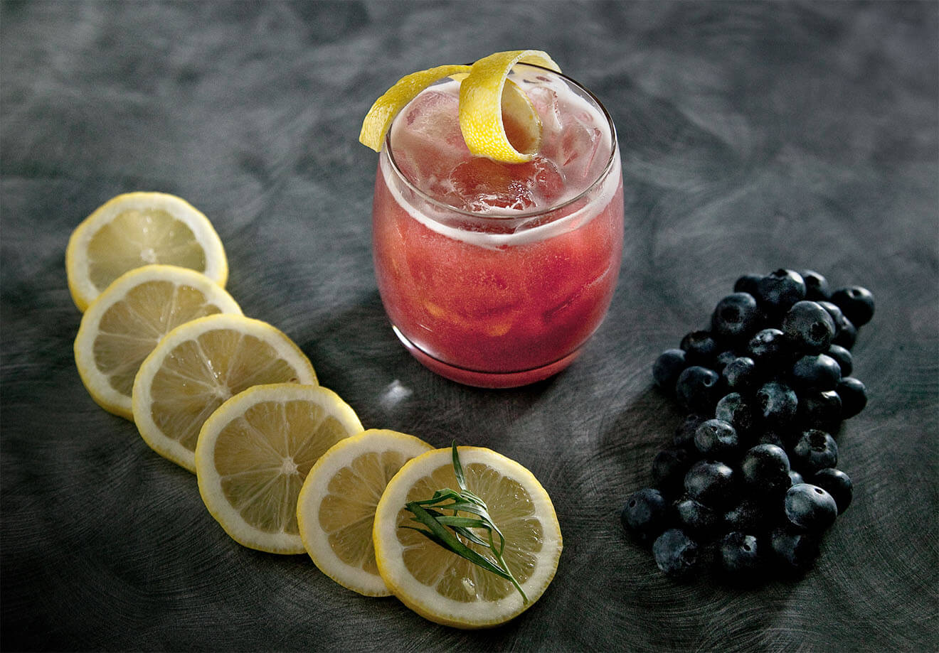 Blueberry Tarragon Sour