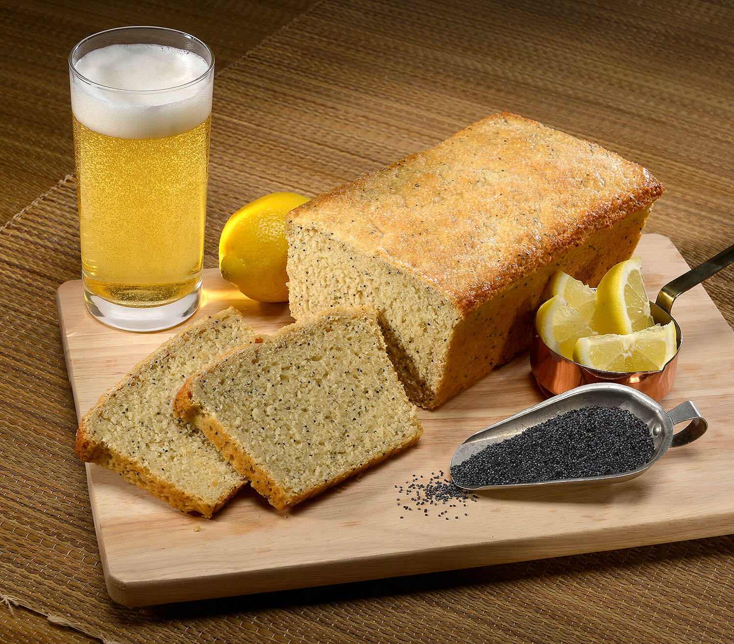 Boardwalk Food Co Lemon Poppy Beer Bread