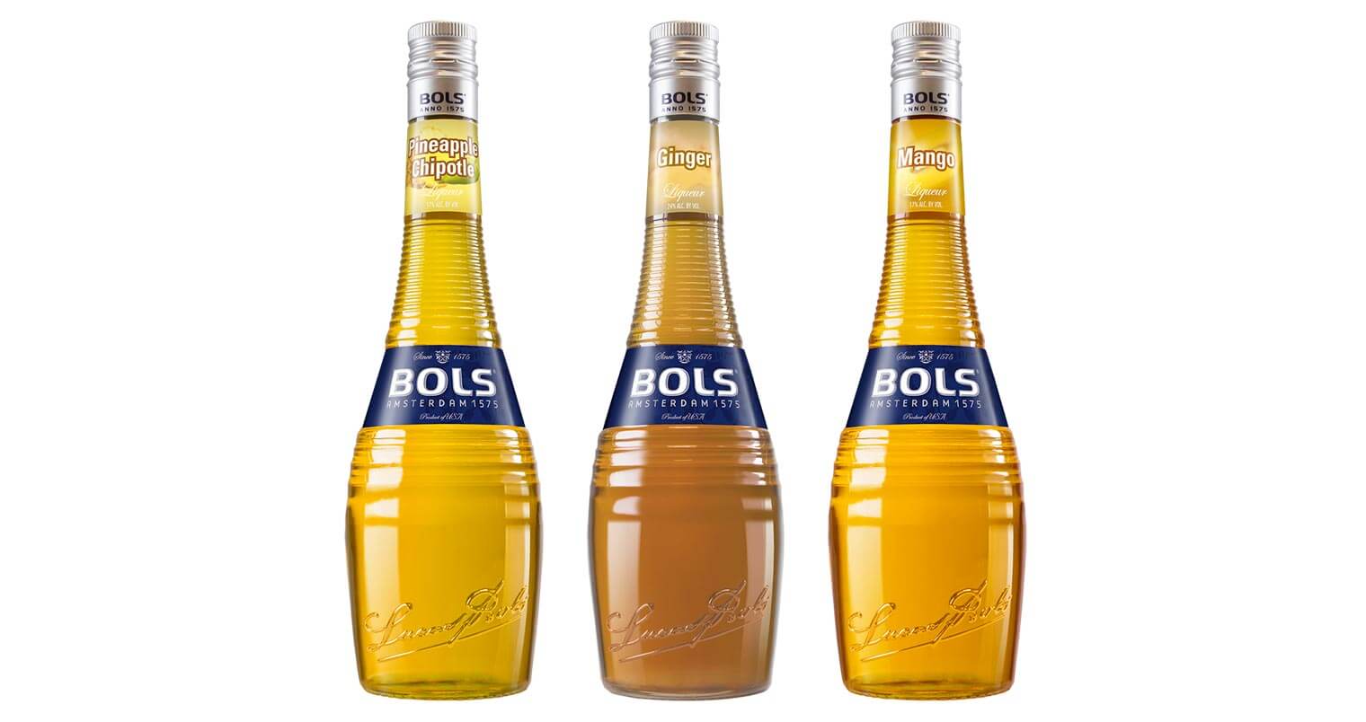 Bols New Flavors, bottles on white, featured image