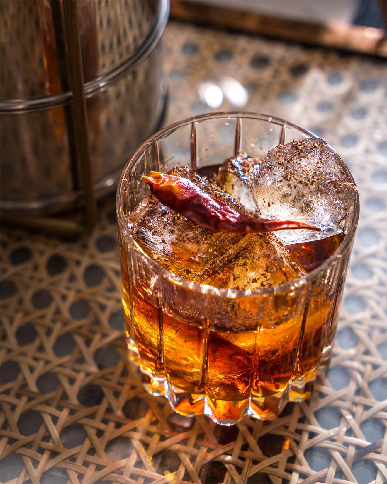 Bombay Heat Wave cocktail in rocks glass