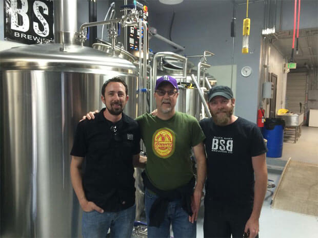 Board member, Thad Hahn with the Bosque Beer crew