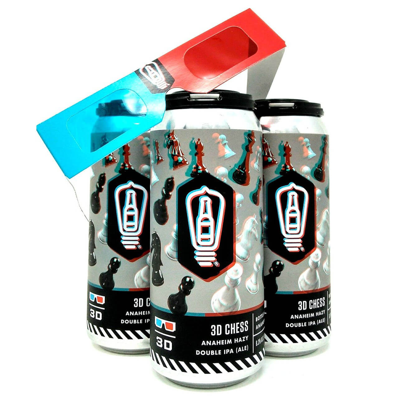 Bottle Logic 3D Chess Hazy IPA