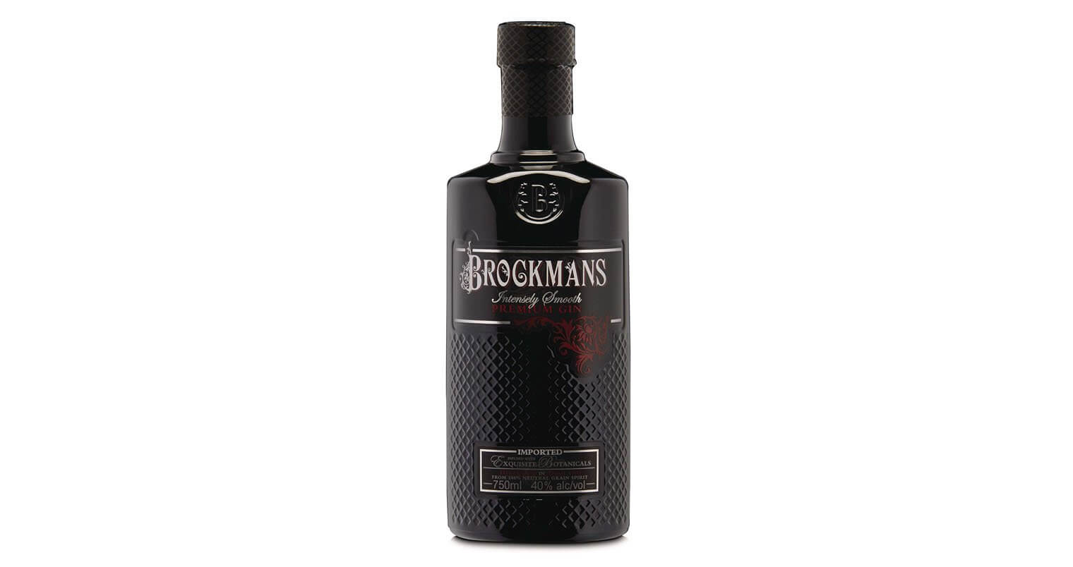Brockmans Gin Wins Platinum, bottle on white, featured image