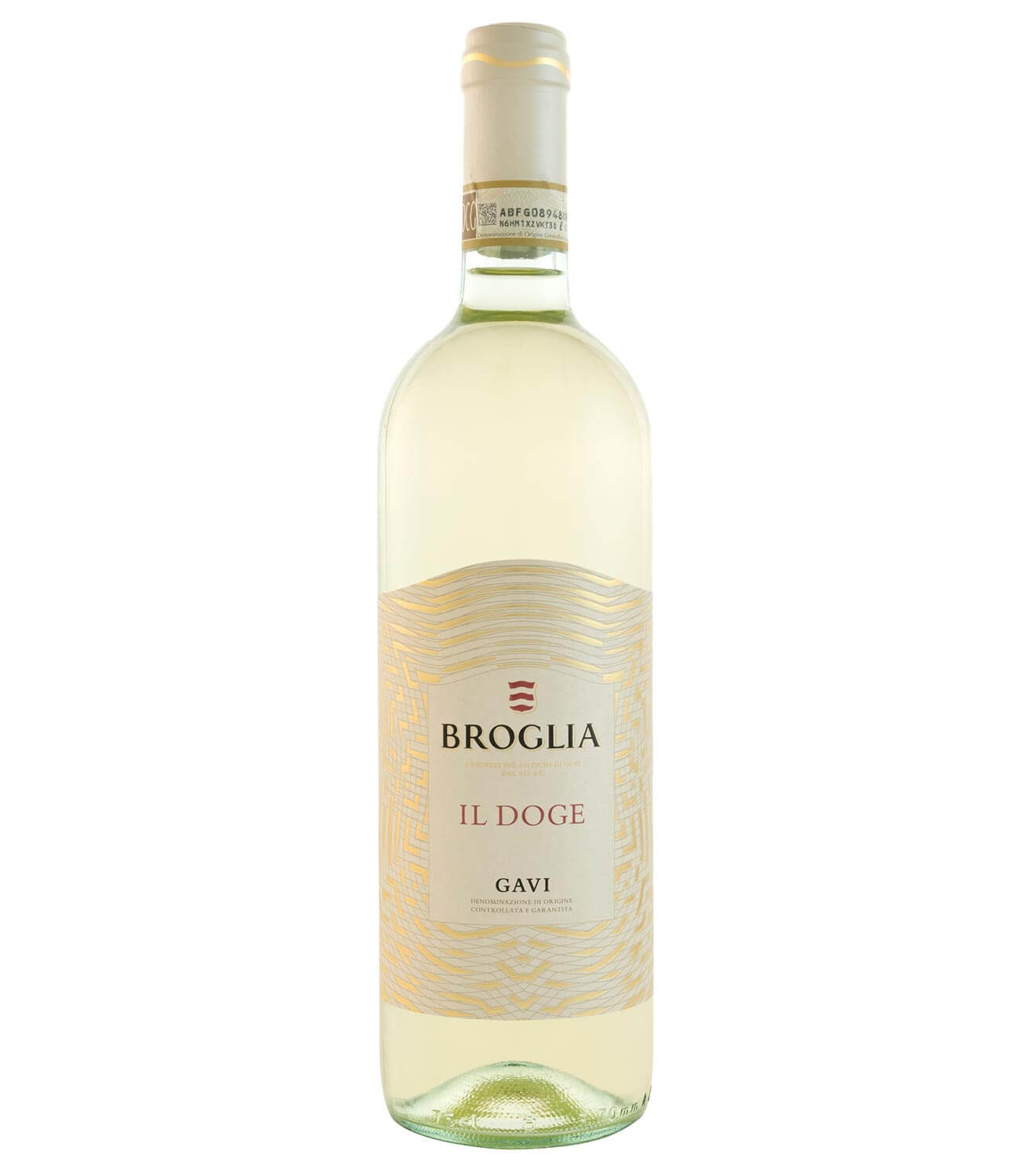 Broglia Il Doge Gavi DOCG 2017, bottle on white