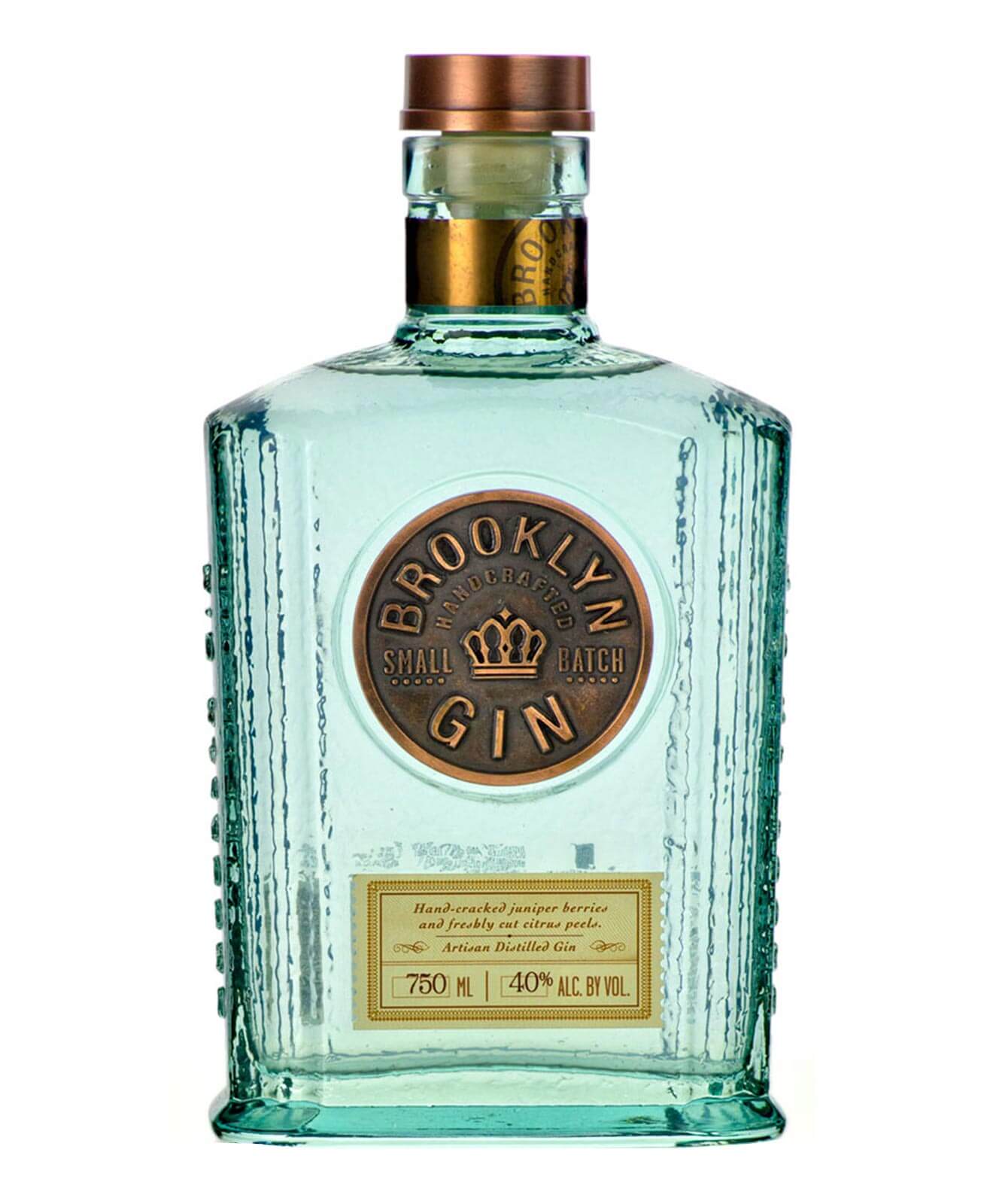 Brooklyn Gin, bottle on white