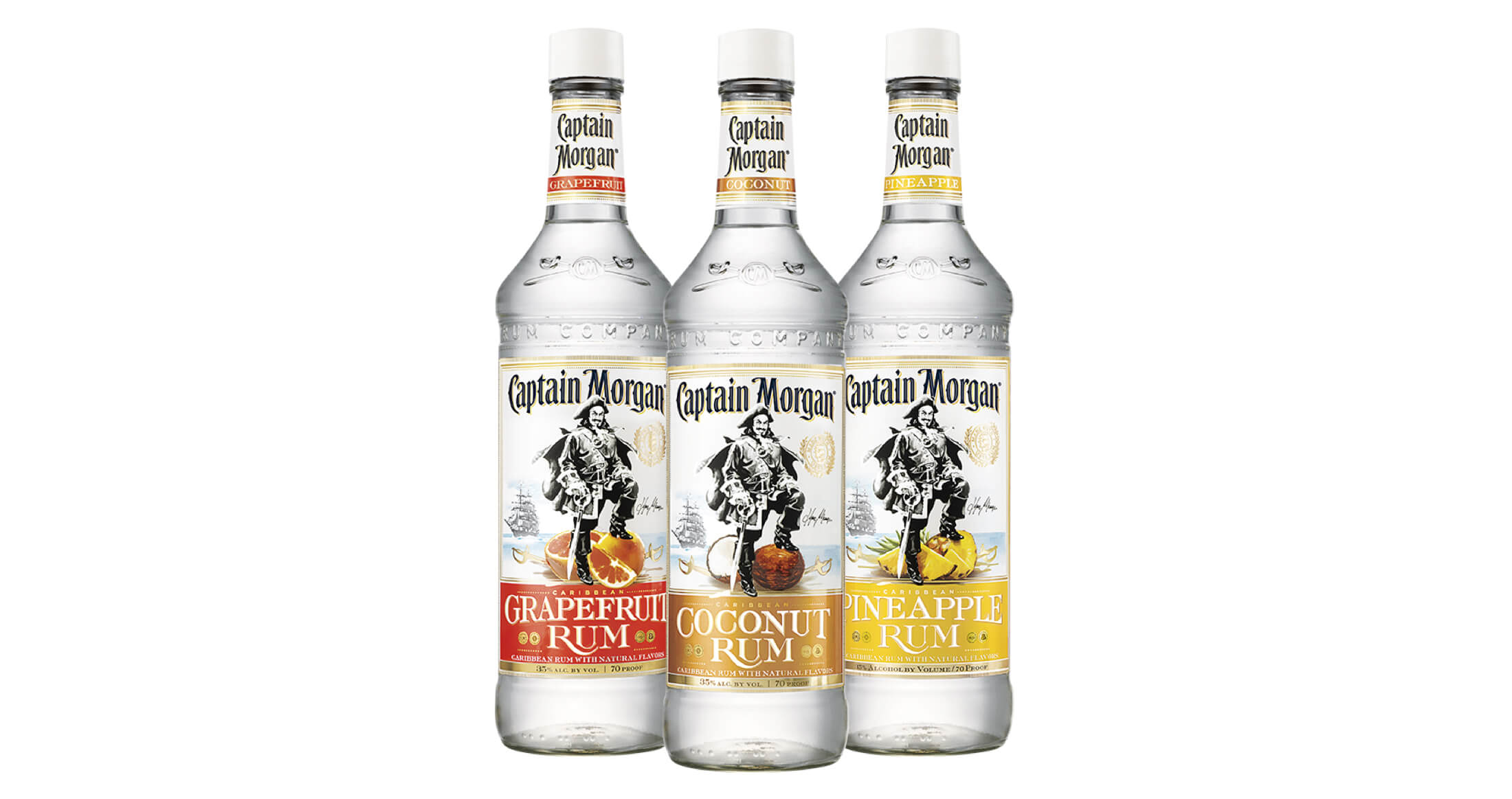Captain Morgan Launches New Flavored White Rums