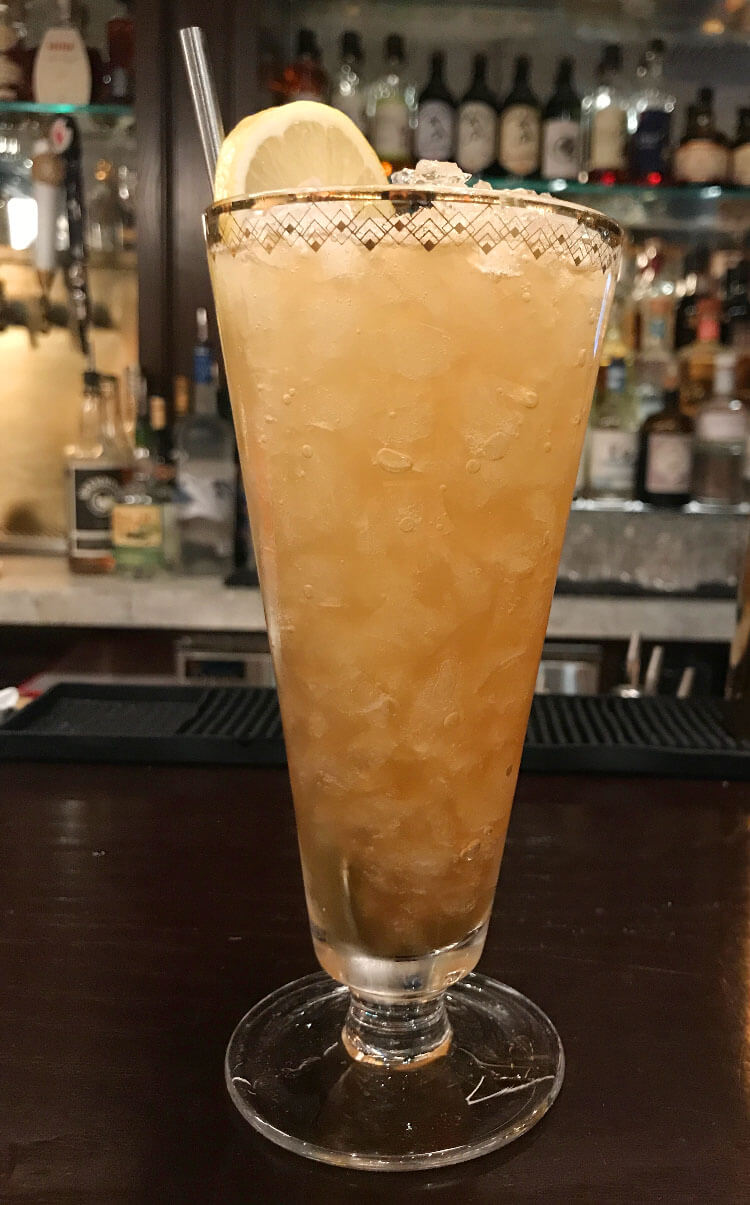 Can I Borrow Some Eggs? cocktail on bar