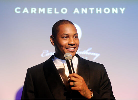 carmelo anthony nba player accepts award featured image