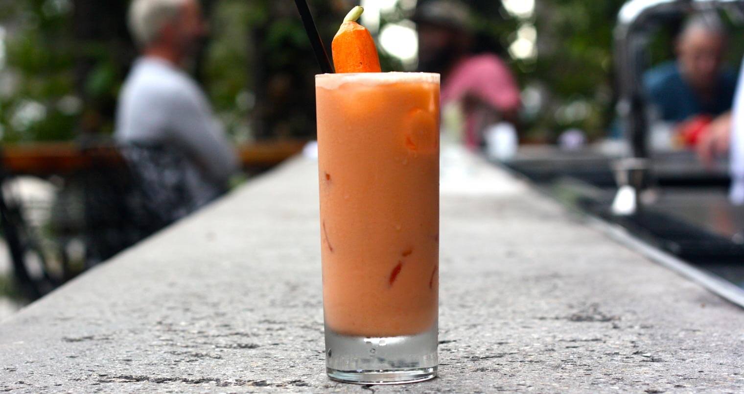 Chilled Drink of the Week: Carrot Chai Latte, cocktail recipes, featured image