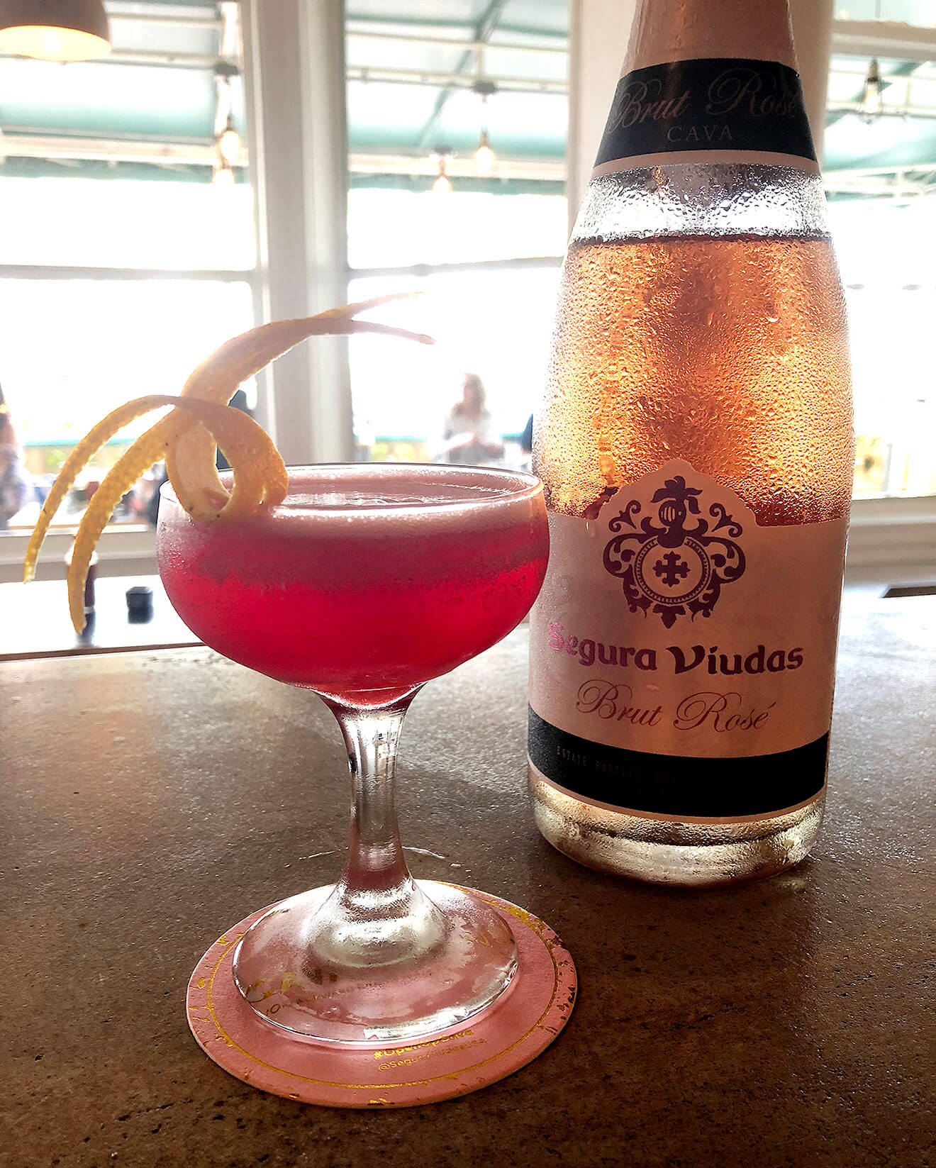 cavasutra cocktail, bottle and garnish