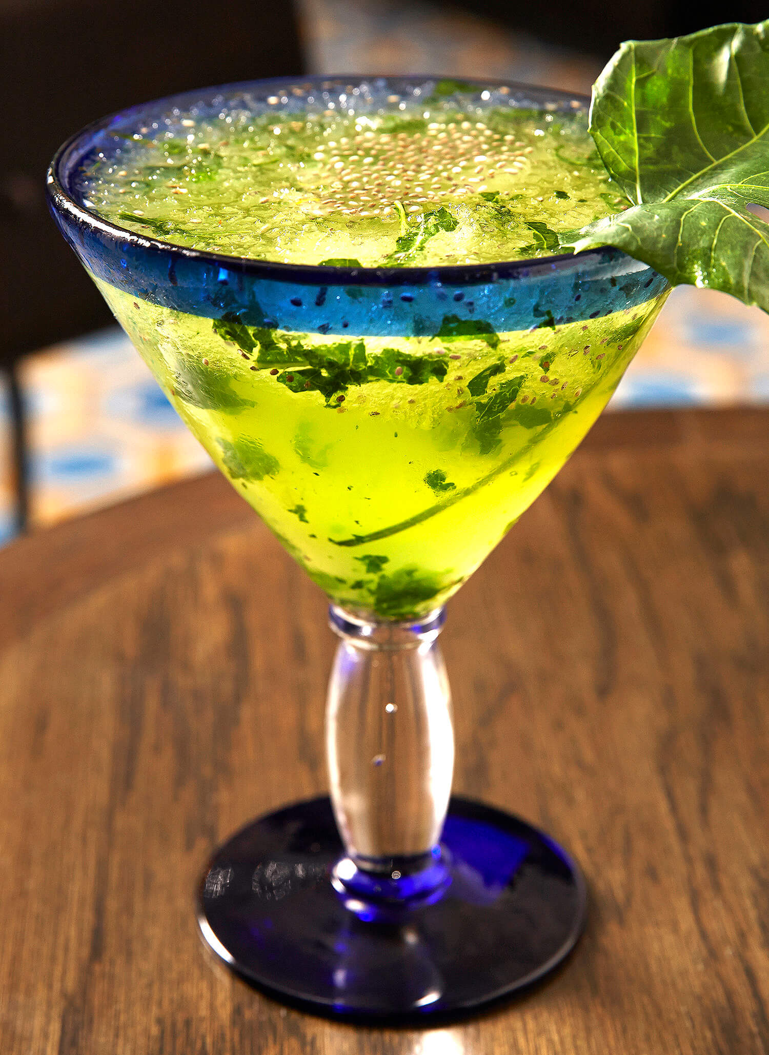 Chaya and Chia Seed Margarita