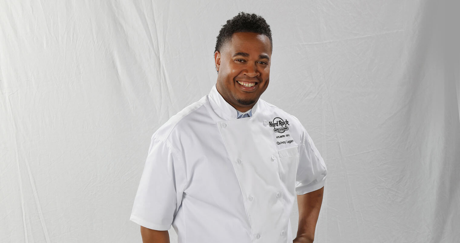 Chef Quincy Logan, light background, featured image