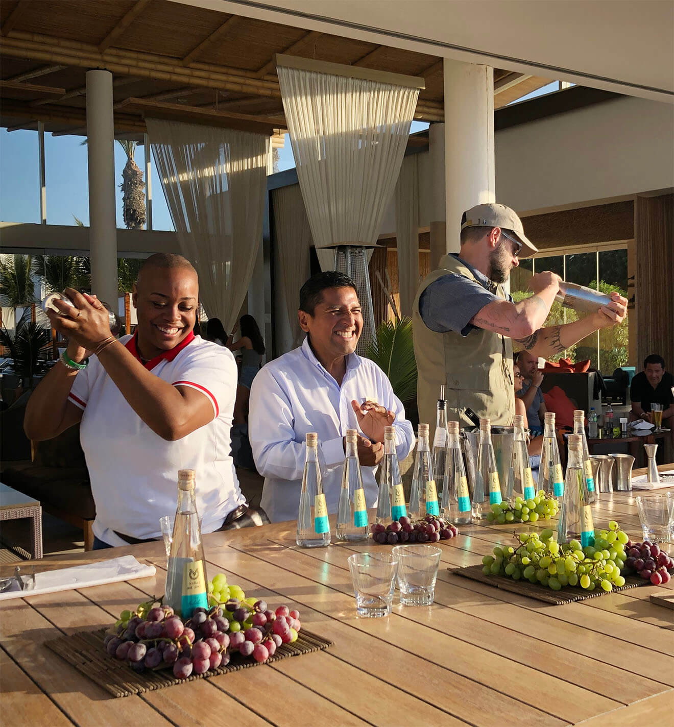 Chilled 100 Members Shaking Up Pisco Sours in Peru