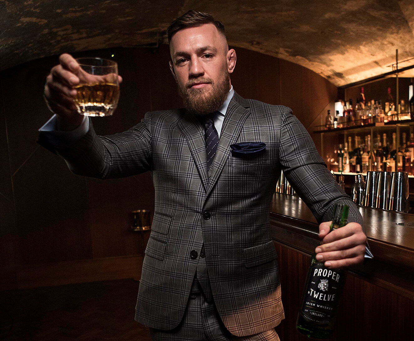 Conor McGregor with Proper No. Twelve