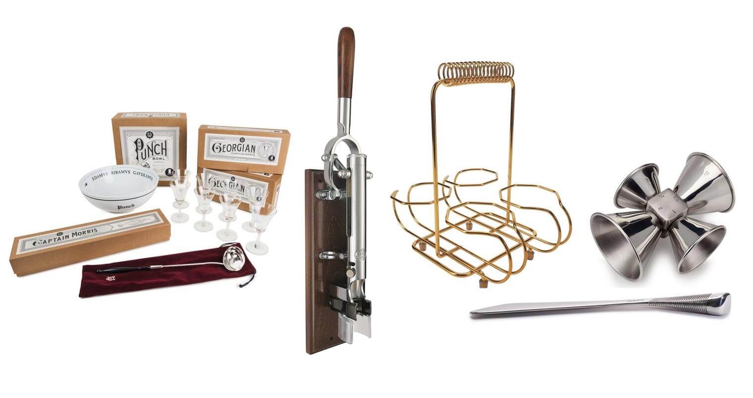 10 Coolest Tools for Your Home Bar, products on white, featured image