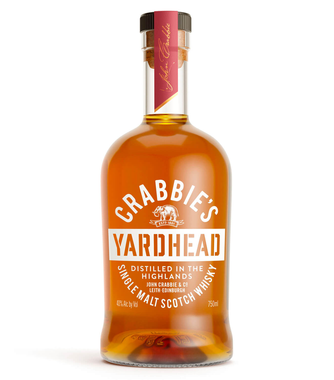 Crabbie Yardhead, bottle on white