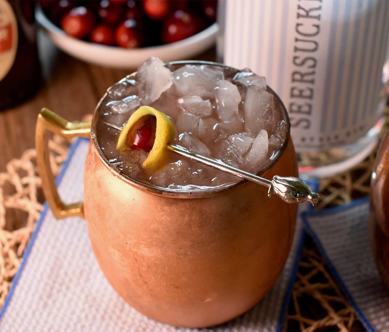 Cranberry Gin Buck, cocktail