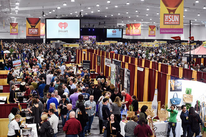 Grand Tasting Mohegan Sun, crowd overhead view