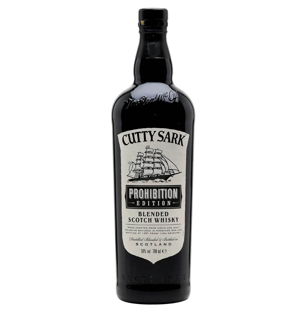 Cutty Sark Prohibition Edition, bottle on white