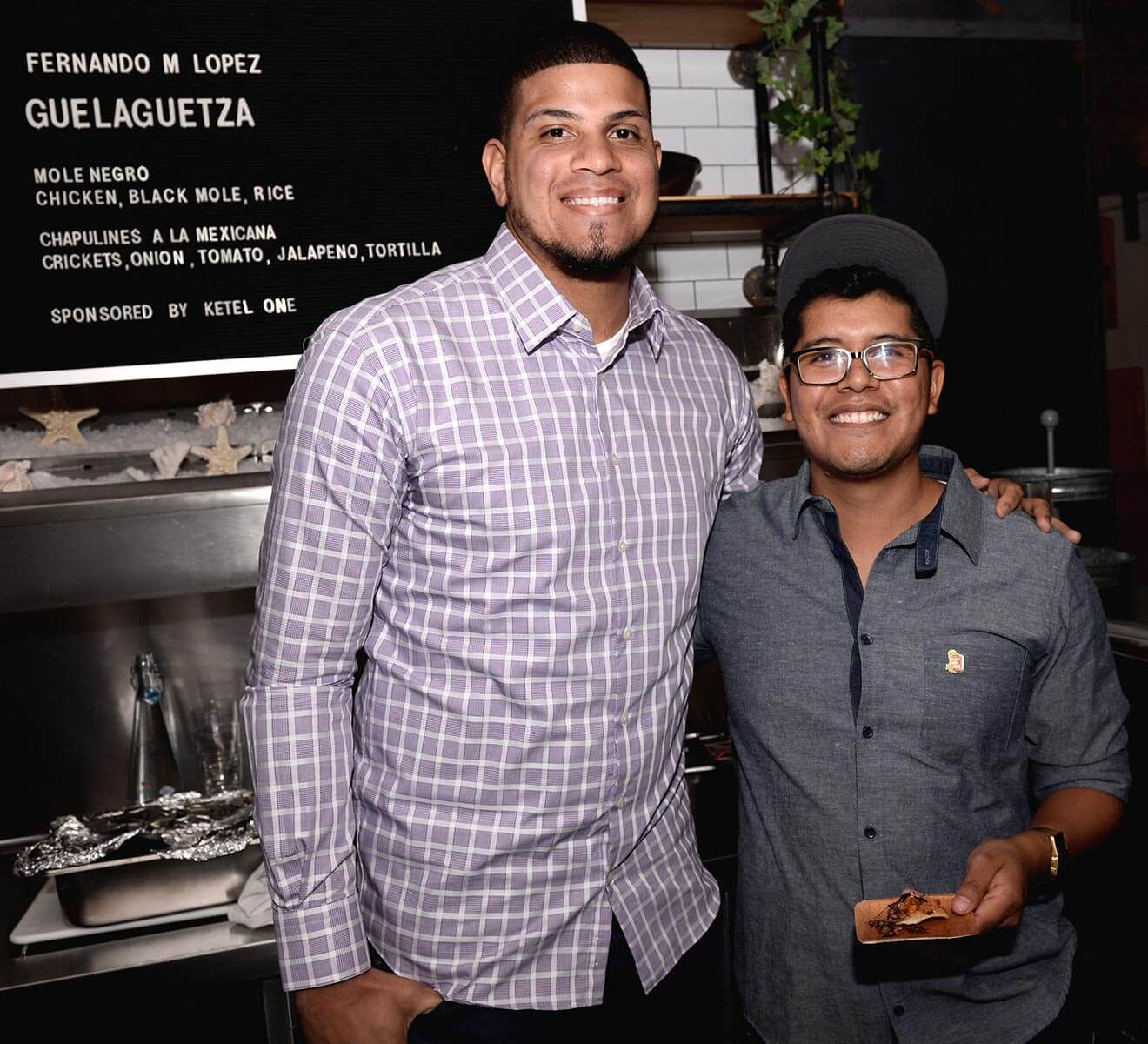 Dellin Betances with Chef Fernando Lopez