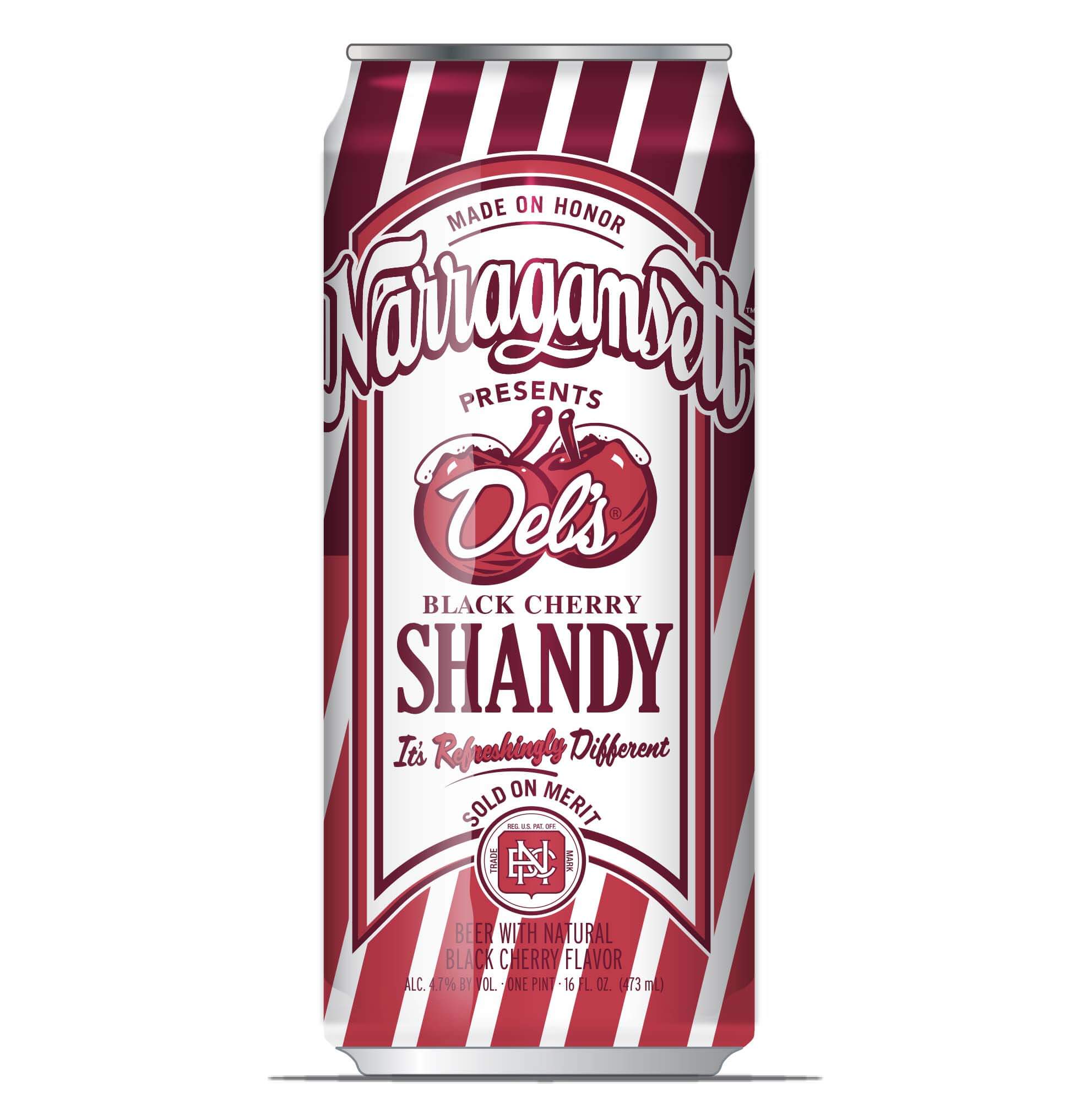 Del's Black Cherry Shandy Front View