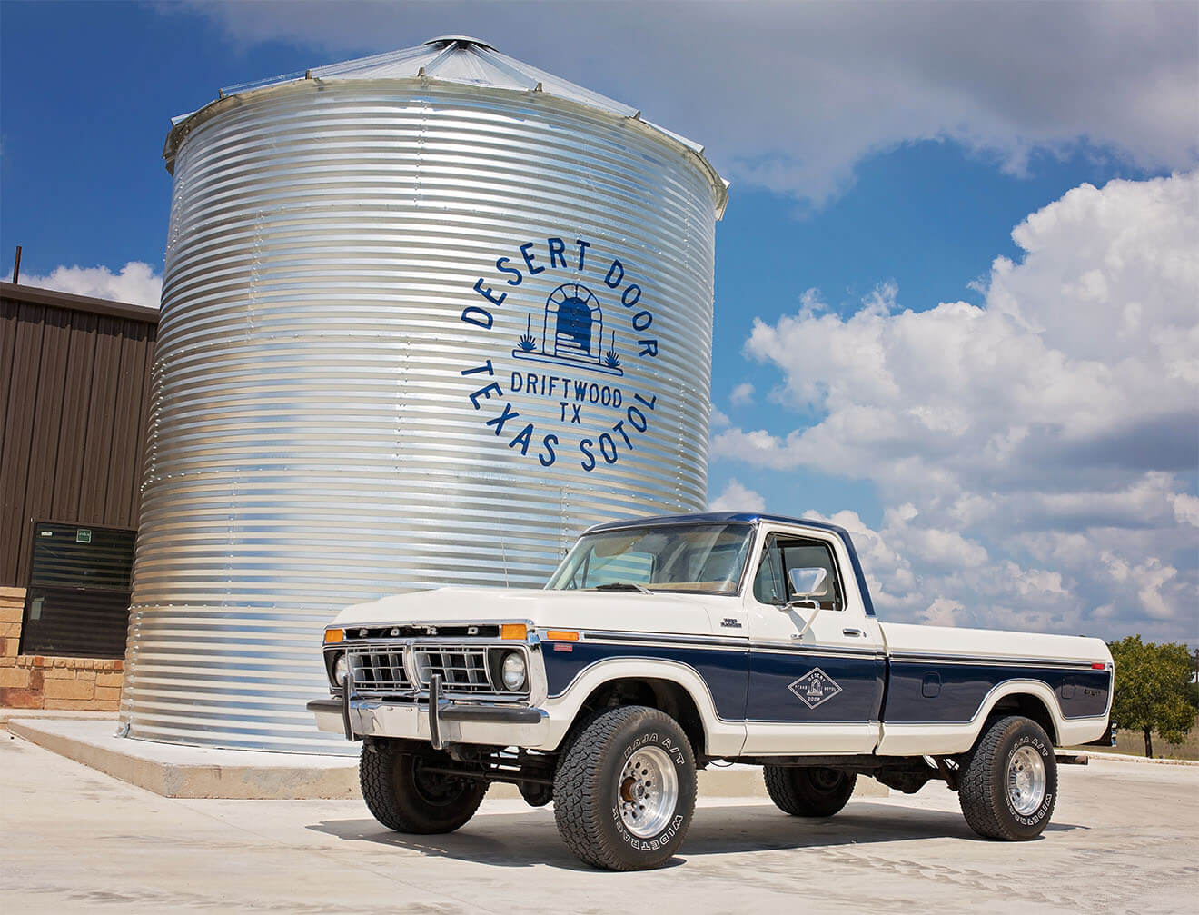Desert Door Distillery, still and classic ford truck