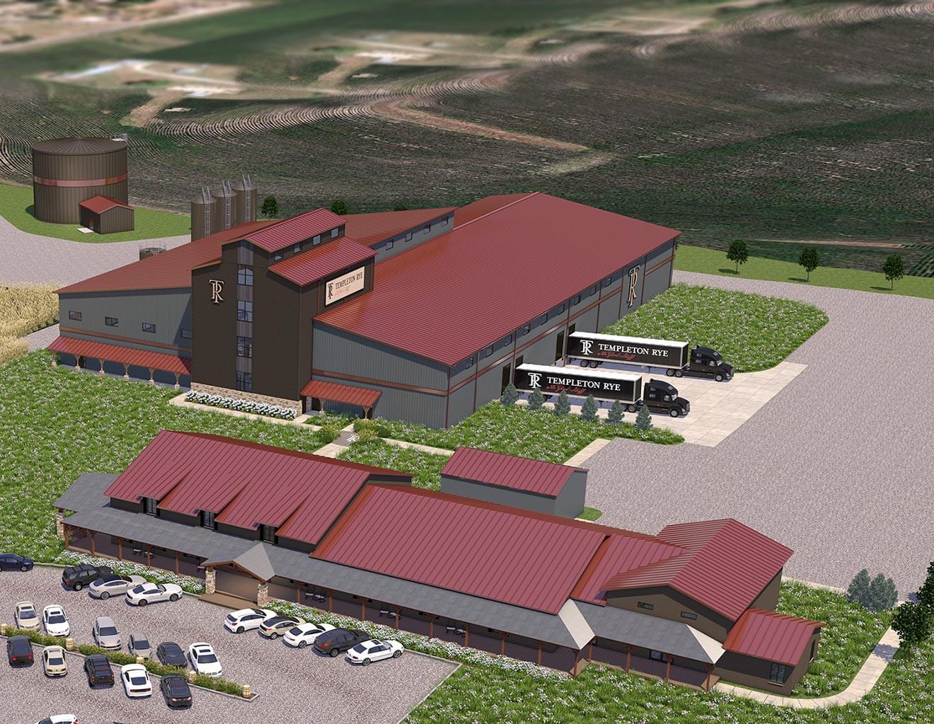Distillery Rendering Aerial View