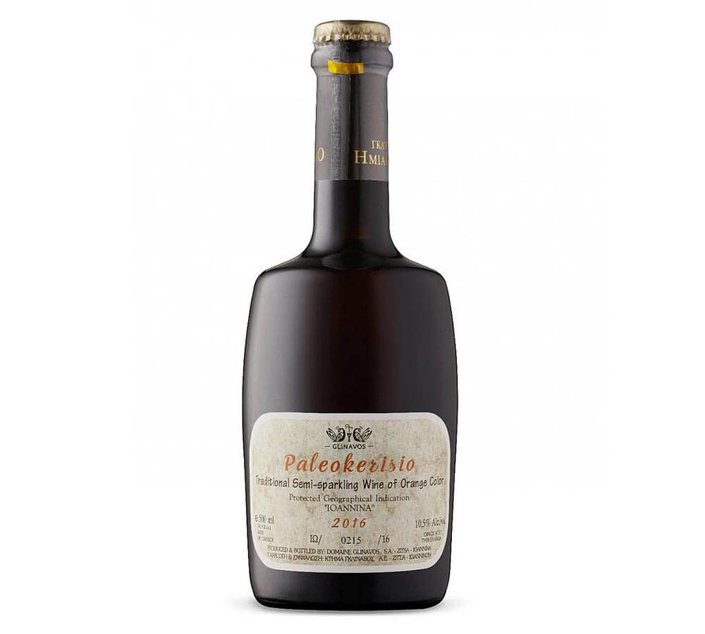 Domaine Glinavos Paleokerisio 2016, bottle on white