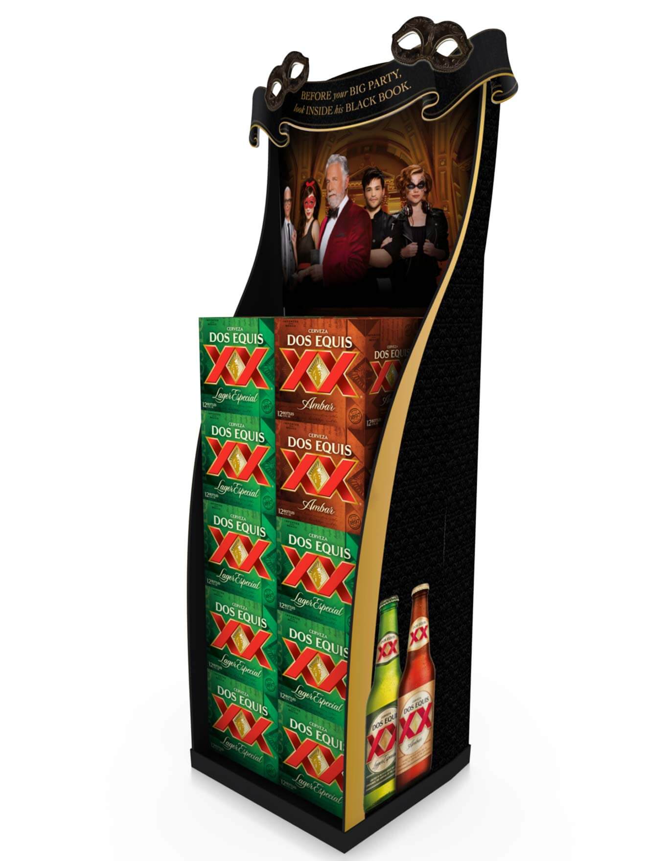 Dos Equis Masquerade 10 Case Stacker