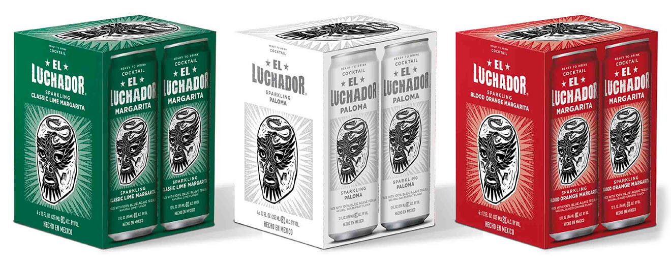 El Luchador RTD Varieties Packaging