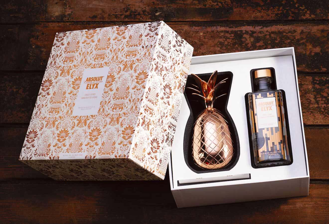 Absolut Elyx Copper Pineapple Gift Pack