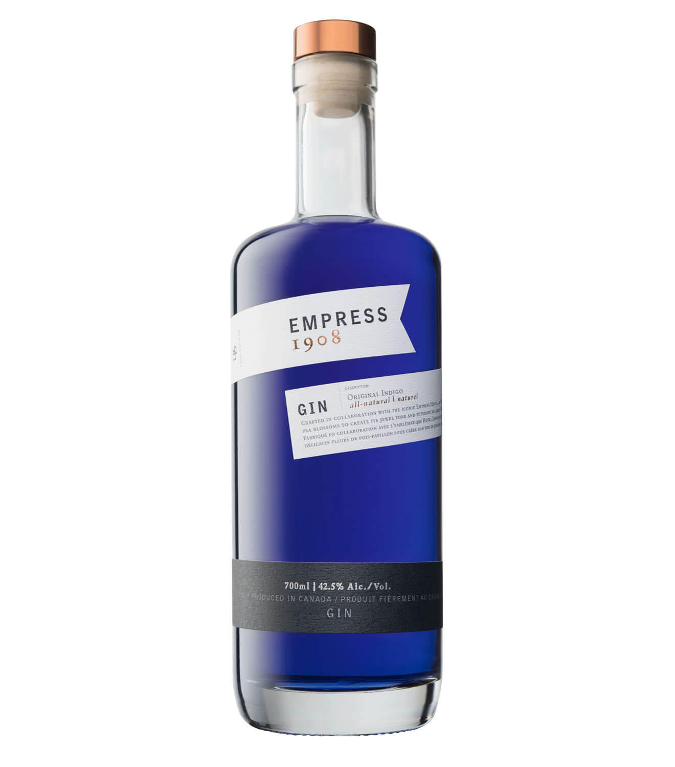 Empress 1908 Gin, bottle on white